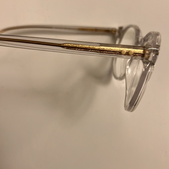 Unisex Blue light glasses. Clear and gold - Picture 3 of 9